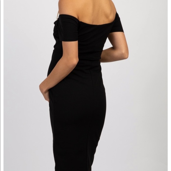 PinkBlush off shoulder Maternity dress - Picture 2 of 3